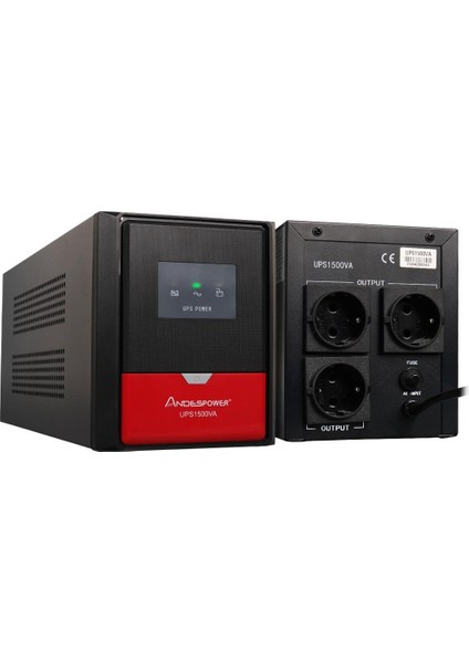 Andespower UPS1500VA 1500VA 12V9AHX2 Ups Kesintisiz Güç Kaynağı Line Interaktif