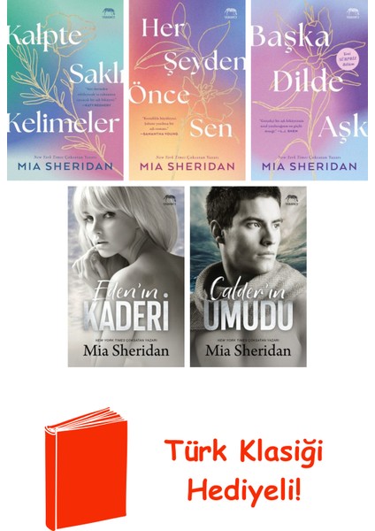 Mia Sheridan 5 Kitap Seti + Türk Klasiği Hediye