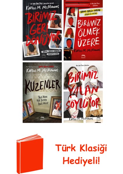 Karen M. Mcmanus 4 Kitap Seti + Türk Klasiği Hediye