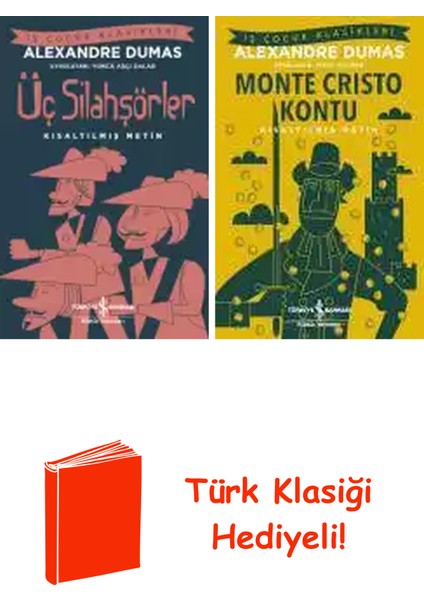 Alexandre Dumas 2 Kitap Seti + Türk Klasiği Hediye