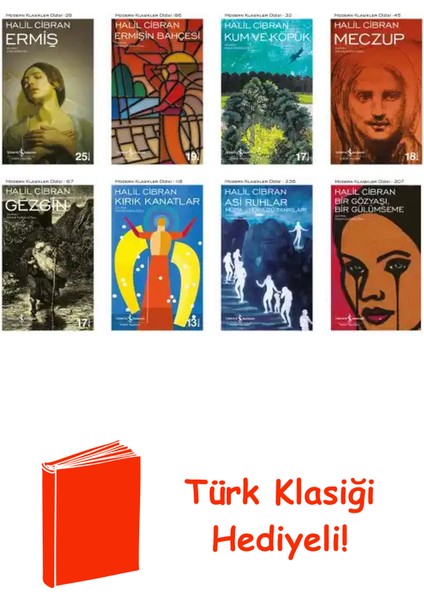 Halil Cibran 8 Kitap Seti + Türk Klasiği Hediye