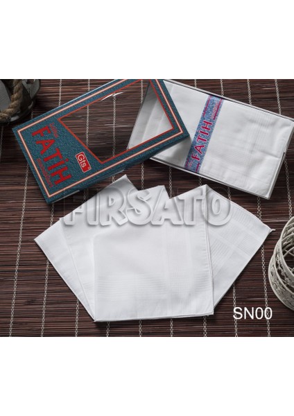Fatih Kumaş Mendil 12'li Kutulu Set 40X40CM