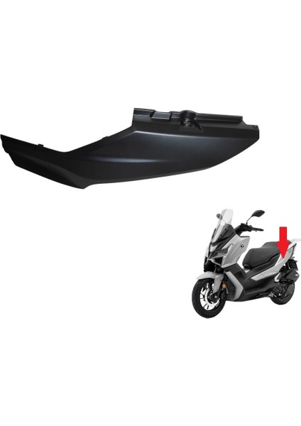 Sr1 125 - Arka Yan Panel Sol Siyah ( Sele Altı )