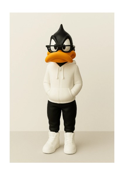Modern Tasarım Daffy Duck Figür – Koleksiyonluk Masaüstü Dekor (28 Cm) fiyatları