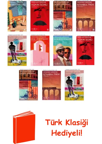 Graham Greene 11 Kitap Seti + Türk Klasiği Hediye