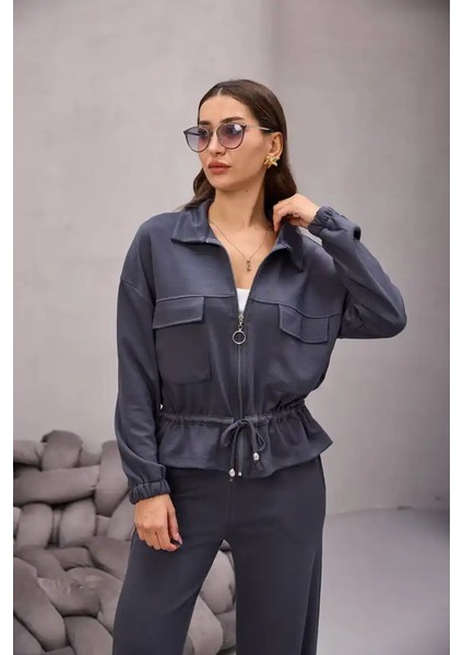 Fermuarlı Bağlamalı Cep Detay Gömlekli Takım fiyatları