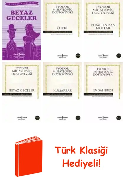 Fyodor Mihayloviç Dostoyevski 9 Kitap Seti + Türk Klasiği Hediye