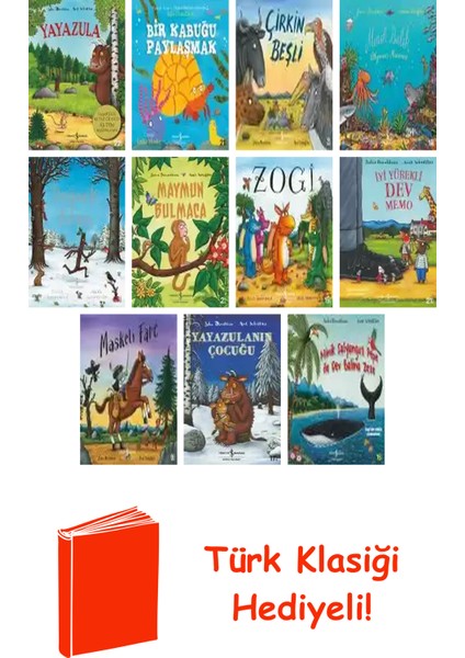 Julia Donaldson 11 Kitap Seti + Türk Klasiği Hediye