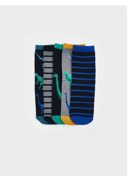 Lcw Kids Karışık Desenli Erkek Çocuk Soket Çorap 5'li fiyatları