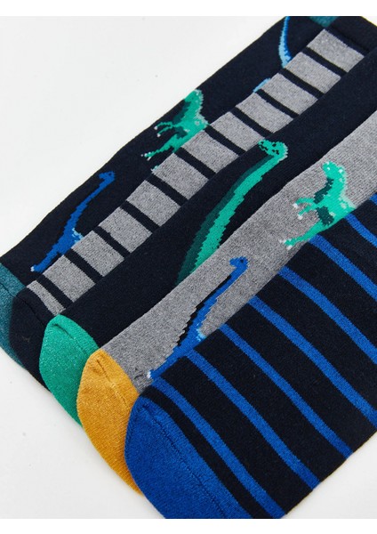Lcw Kids Karışık Desenli Erkek Çocuk Soket Çorap 5'li modelleri