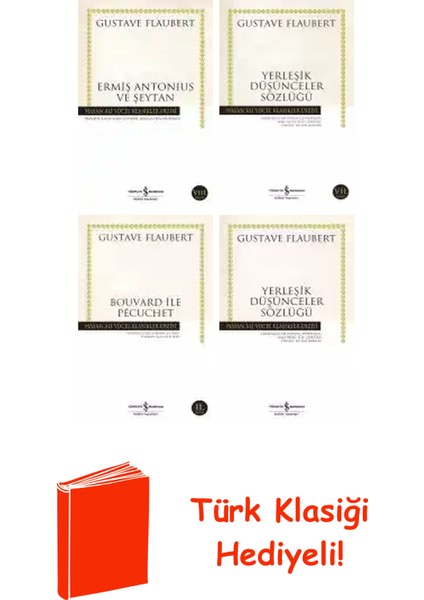 Gustave Flaubert 4 Kitap Seti + Türk Klasiği Hediye