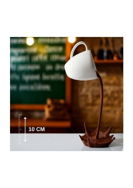 Dökülen Kahve Figürü - Kahve Severlere Özel Dekoratif Biblo -Kahve Köşesi (10 Cm)