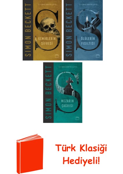 Simon Beckett 3 Kitap Seti + Türk Klasiği Hediye