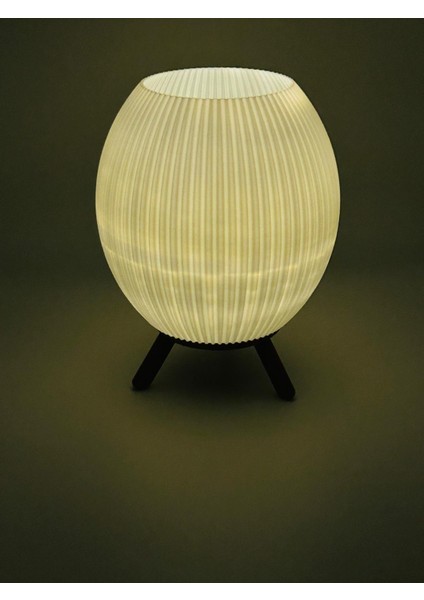 Küre Tasarım 3D Baskı 13 cm Masa Lambası – Pilli Mum Işıklı Dekoratif Gece Lambası modelleri