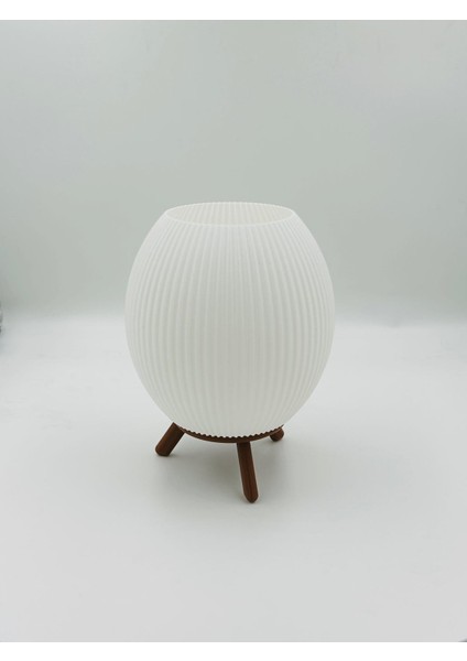 Küre Tasarım 3D Baskı 13 cm Masa Lambası – Pilli Mum Işıklı Dekoratif Gece Lambası indirimleri