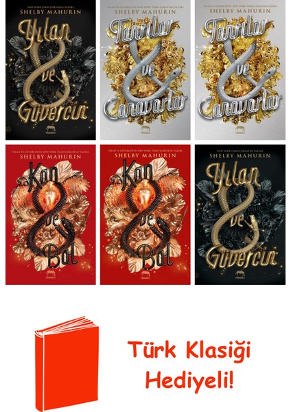 Shelby Mahurin 6 Kitap Seti + Türk Klasiği Hediye