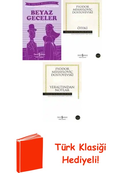 Fyodor Mihayloviç Dostoyevski 6 Kitap Seti + Türk Klasiği Hediye