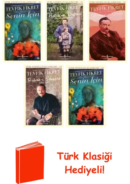 Tevfik Fikret 5 Kitap Seti + Türk Klasiği Hediye