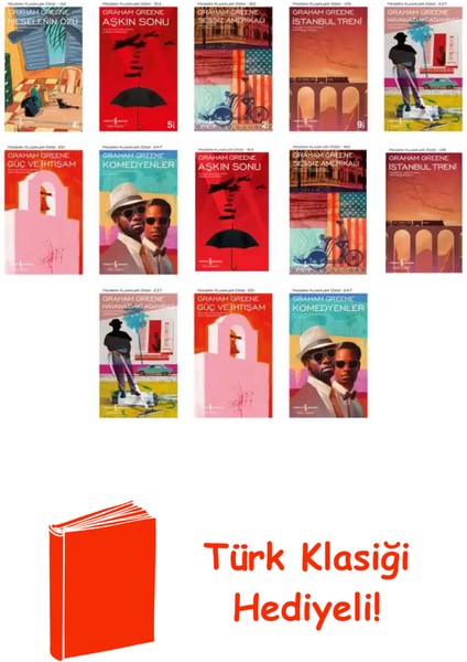 Graham Greene 13 Kitap Seti + Türk Klasiği Hediye