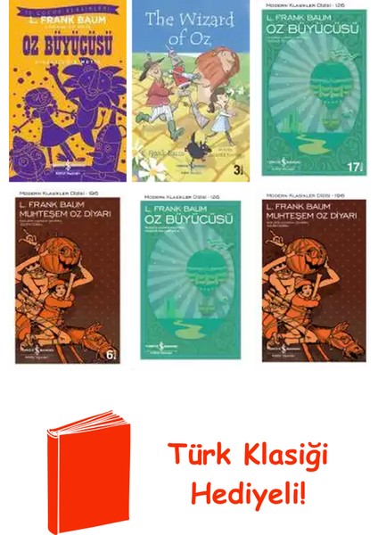 L. Frank Baum 6 Kitap Seti + Türk Klasiği Hediye