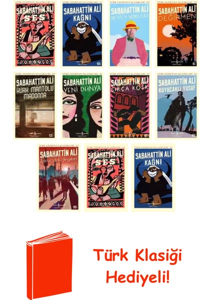Sabahattin Ali 11 Kitap Seti + Türk Klasiği Hediye
