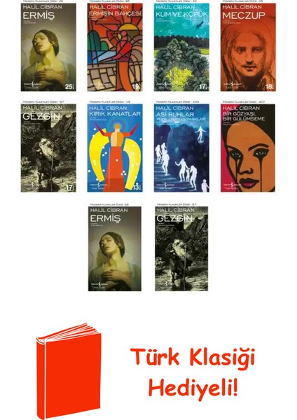 Halil Cibran 10 Kitap Seti + Türk Klasiği Hediye