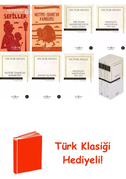 Victor Hugo 8 Kitap Seti + Türk Klasiği Hediye