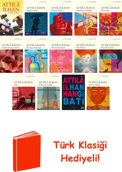 Attilâ Ilhan 14 Kitap Seti + Türk Klasiği Hediye