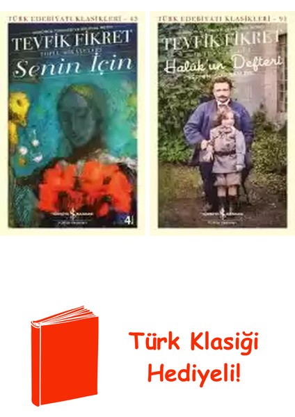 Tevfik Fikret 2 Kitap Seti + Türk Klasiği Hediye