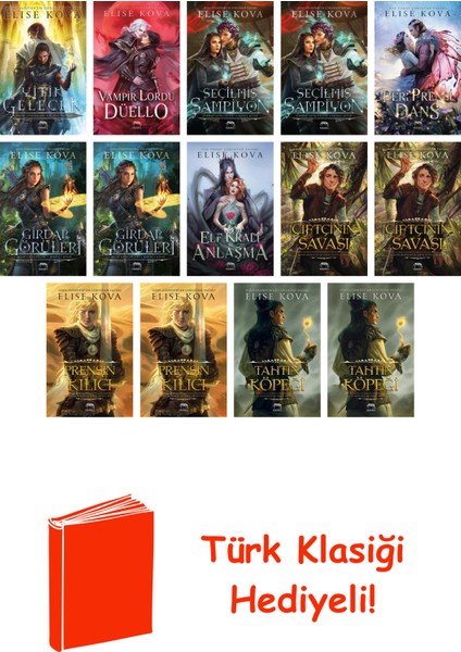 Elise Kova 14 Kitap Seti + Türk Klasiği Hediye