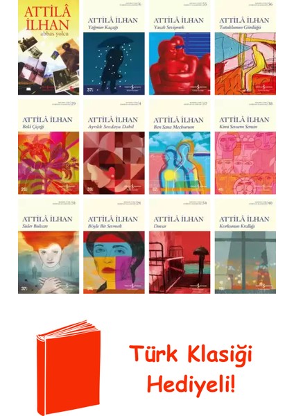 Attilâ Ilhan 12 Kitap Seti + Türk Klasiği Hediye