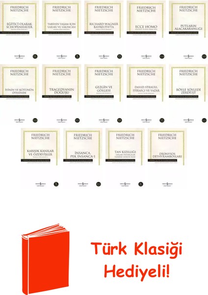 Friedrich Nietzsche 14 Kitap Seti + Türk Klasiği Hediye