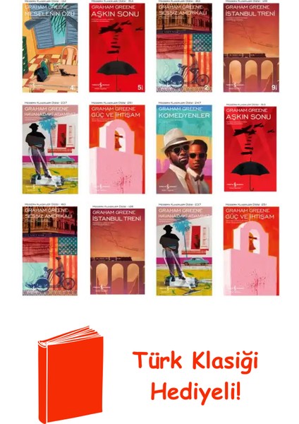 Graham Greene 12 Kitap Seti + Türk Klasiği Hediye