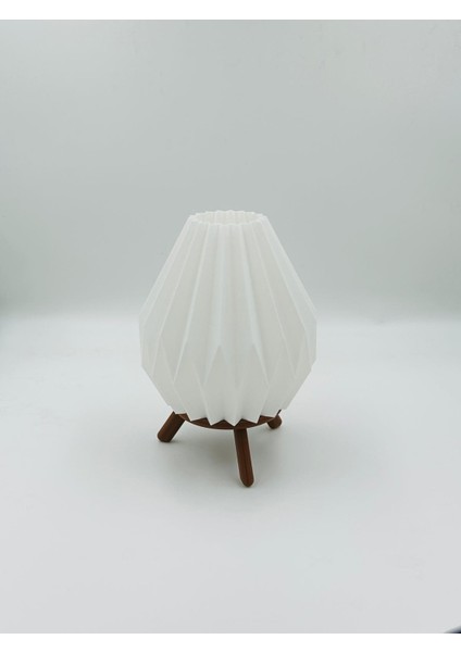 Damla Tasarım 3D Baskı Dekoratif Masa Lambası – Pilli Mum Işıklı Gece Lambası indirimleri