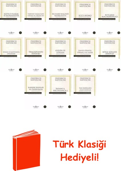 Friedrich Nietzsche 13 Kitap Seti + Türk Klasiği Hediye