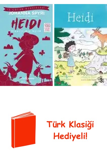Johanna Spyri 2 Kitap Seti + Türk Klasiği Hediye