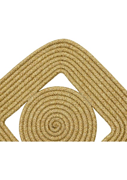 Jutty Hasır Görünümlü Jüt Dokuma Kare Natural Dekoratif Amerikan Servis 32X32 cm Supla fiyatları