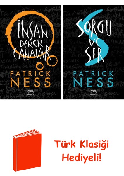 Patrick Ness 2 Kitap Seti + Türk Klasiği Hediye