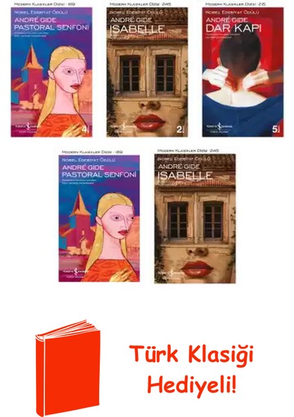 André Gide 5 Kitap Seti + Türk Klasiği Hediye