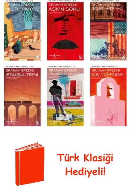 Graham Greene 6 Kitap Seti + Türk Klasiği Hediye