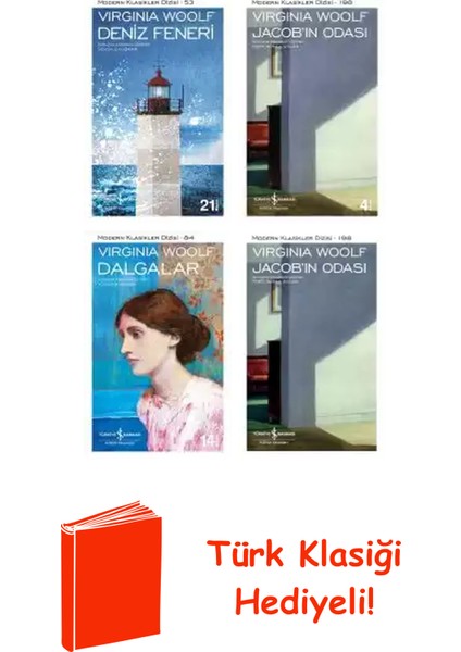 Virginia Woolf 4 Kitap Seti + Türk Klasiği Hediye