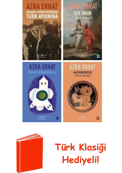 Azra Erhat 4 Kitap Seti + Türk Klasiği Hediye