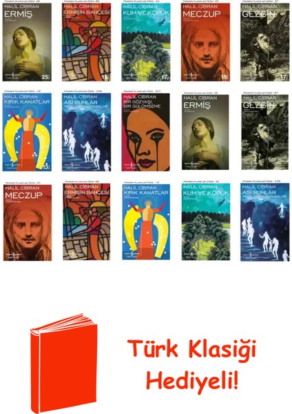 Halil Cibran 15 Kitap Seti + Türk Klasiği Hediye