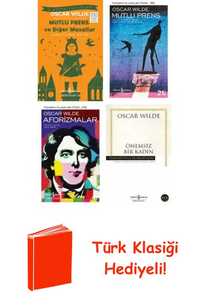 Oscar Wilde 4 Kitap Seti + Türk Klasiği Hediye