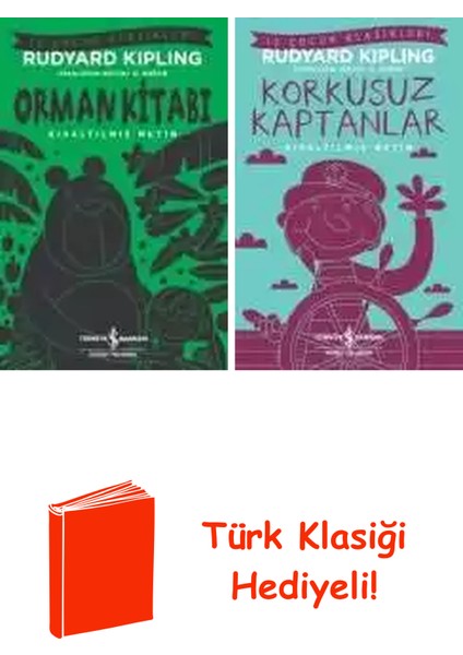 Rudyard Kipling 2 Kitap Seti + Türk Klasiği Hediye
