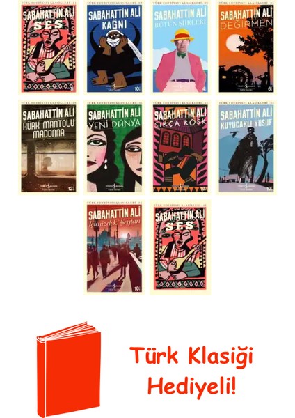 Sabahattin Ali 10 Kitap Seti + Türk Klasiği Hediye
