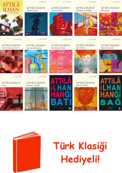 Attilâ Ilhan 15 Kitap Seti + Türk Klasiği Hediye