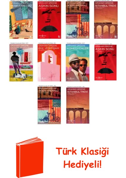 Graham Greene 10 Kitap Seti + Türk Klasiği Hediye