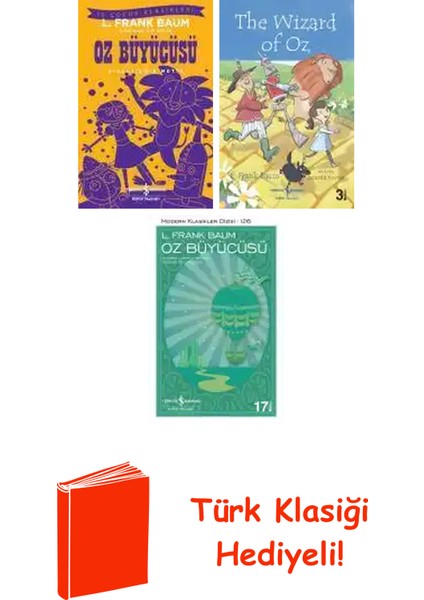 L. Frank Baum 3 Kitap Seti + Türk Klasiği Hediye