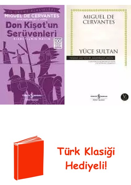 Miguel De Cervantes 2 Kitap Seti + Türk Klasiği Hediye